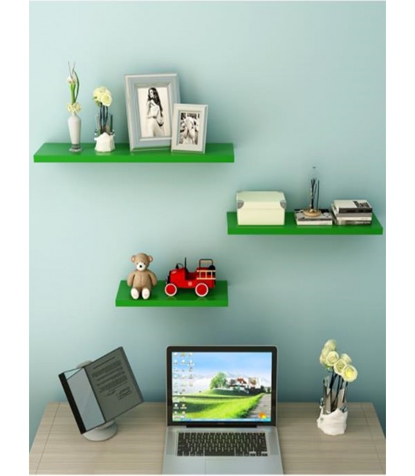 3Pcs Wall Shelves Set Simple Style Home Book Shelves Sundries Holder Home Wall Decor