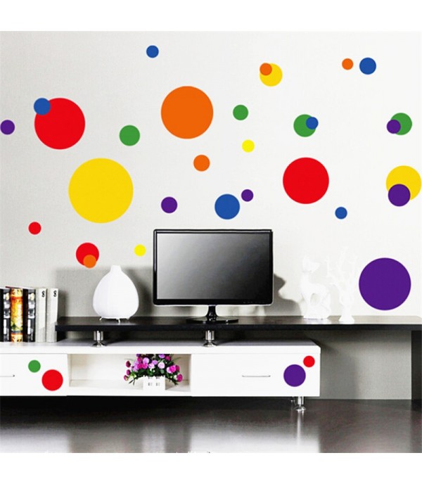 Wall Sticker Dotted Pattern Living Room Background Wall Decoration