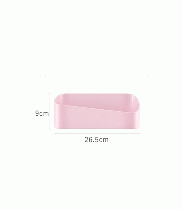 One Piece Wall Shelf Solid Color Strong Sticky Bathroom Organizer