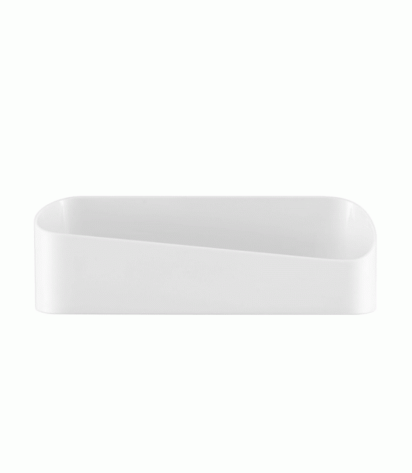 One Piece Wall Shelf Solid Color Strong Sticky Bathroom Organizer