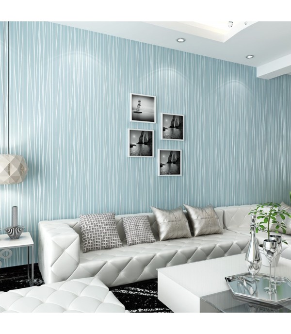 Wall Paper Simple Modern Style Striped Decoration Non-Self-Adhesive Wall Decor