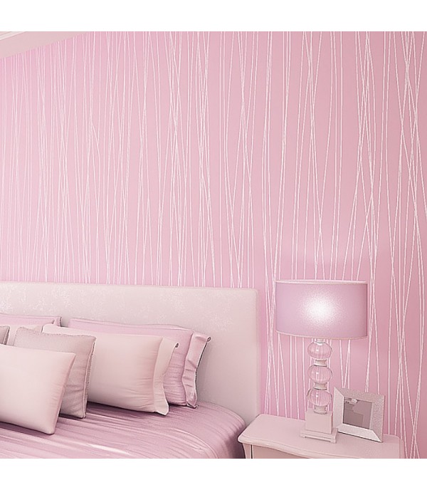 Wall Paper Simple Modern Style Striped Decoration Non-Self-Adhesive Wall Decor