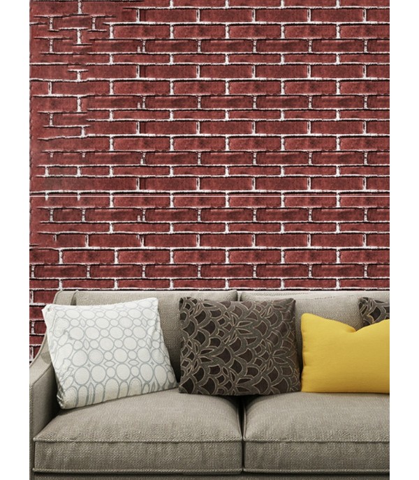 Wall Sticker 1 Piece Brick Pattern Simple Wall Decoration