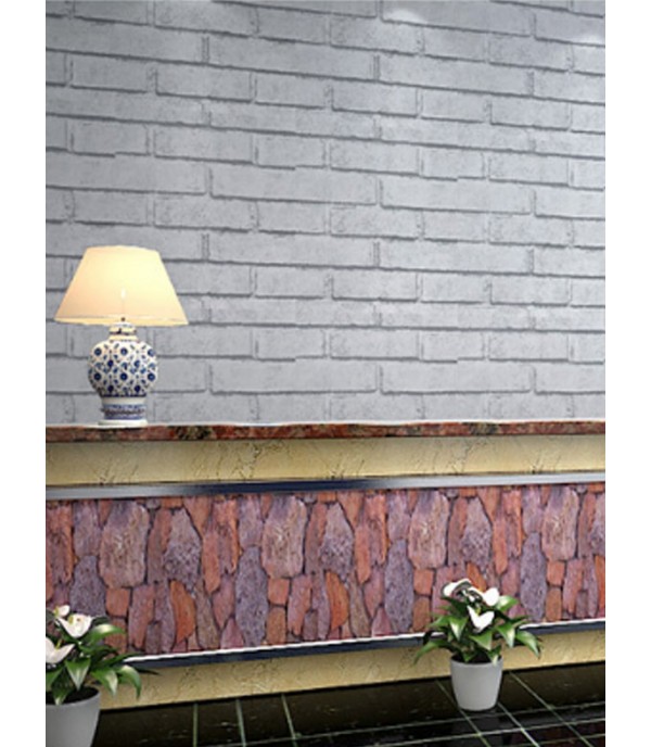 Wall Sticker 1 Piece Brick Pattern Simple Wall Decoration