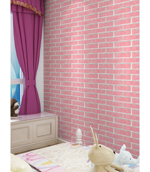 Wall Sticker 1 Piece Brick Pattern Simple Wall Decoration