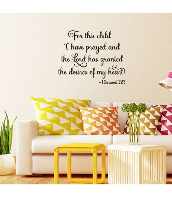 One Piece Wall Sticker Creative English Proverbs Pattern Living Room Bedroom Wallpaper