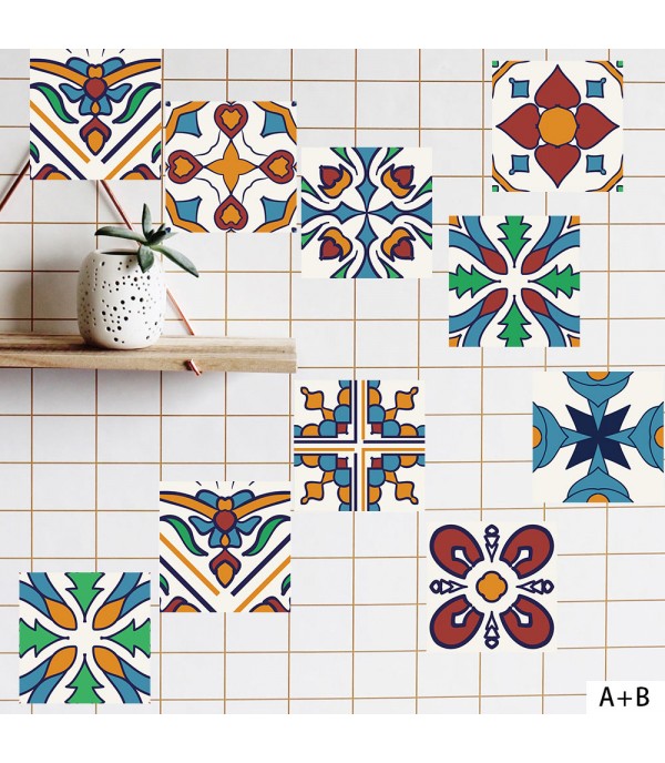 One Piece Sticker Creative Pattern DIY Self-Adhesive Home Waterproof Tile Sticker