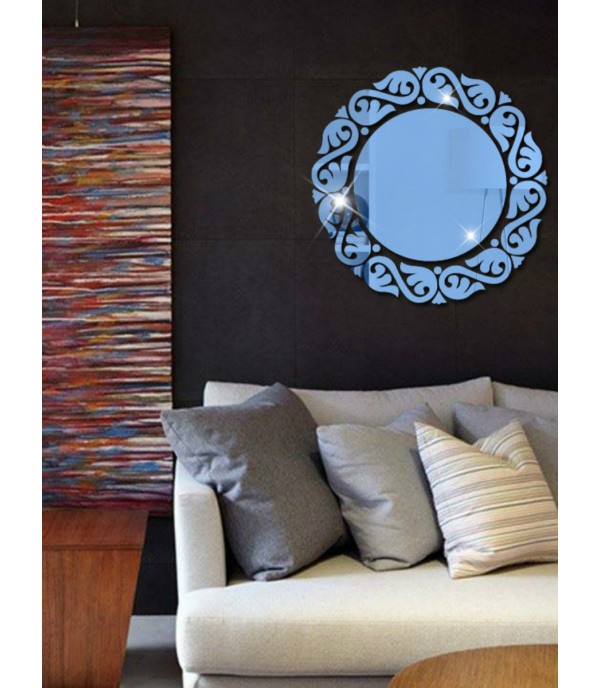 Wall Mirror Sticker Creative Solid Delicate Waterproof Wall Decor