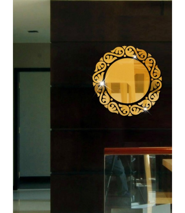 Wall Mirror Sticker Creative Solid Delicate Waterproof Wall Decor