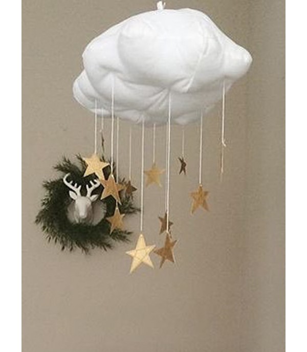 Wall Hanging Decoration Lovely Cloud Shaped Bedroom Decorative Display