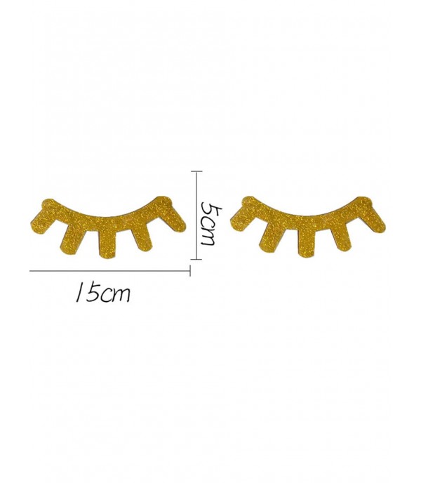 2 Pcs Wall Stickers Creative Eyelash Shaped Decorative Stickers Wall Decor