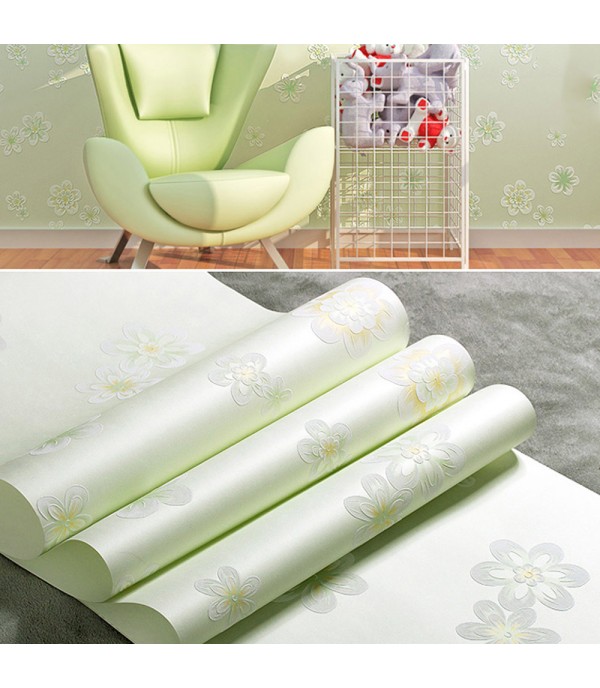 Living Room Wall Sticker European Style Flower Pattern Waterproof Self-Adhesive Wall Sticker