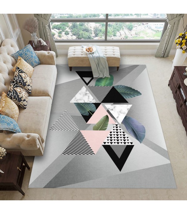 1Pc Rug Modern Geometry Duarble Living Room Mat