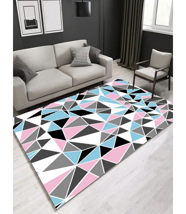 Mat Colorful Geometric Print Simple Anti-skidding Home Linens