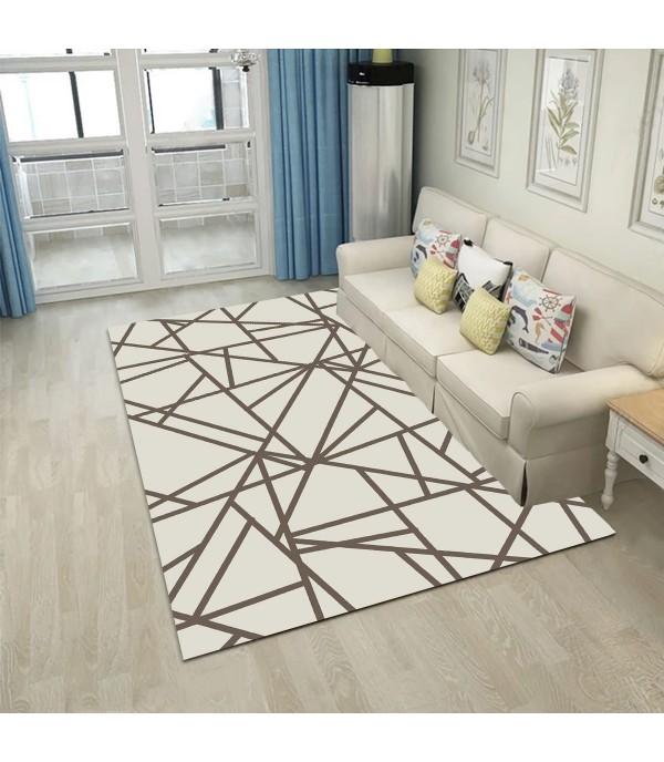 1Pc Rug Modern Simple Geometry Living Room Bedroom Square Rug