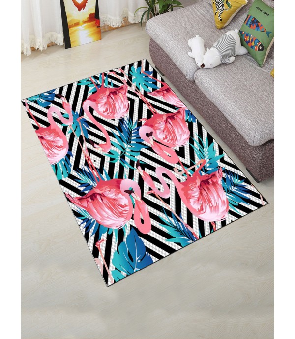 Flamingo Floor Mat Modern Style Home Living Room Bedroom Carpet Rug