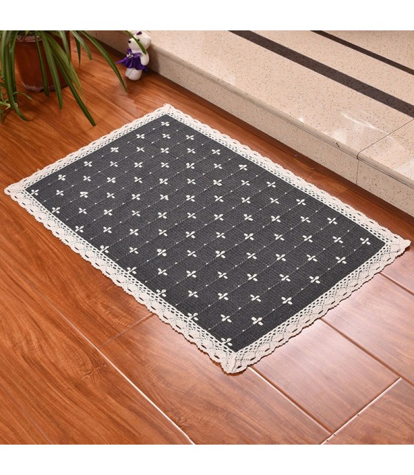 One Piece Rug Rectangle Simple European Bedside Anti-Skidding Print Rug