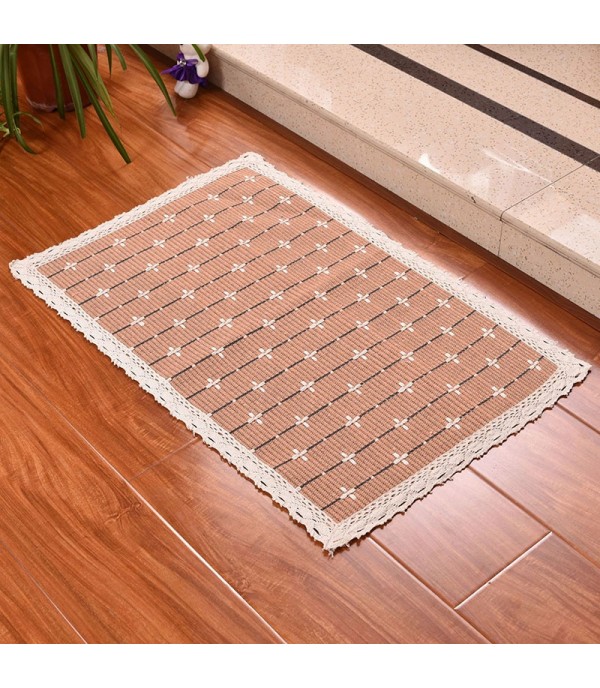 One Piece Rug Rectangle Simple European Bedside Anti-Skidding Print Rug