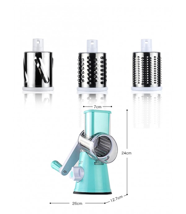 1Pc Multi-Functional Hand Crank Cheese Grater Vegetable Chopper Cutter Machine