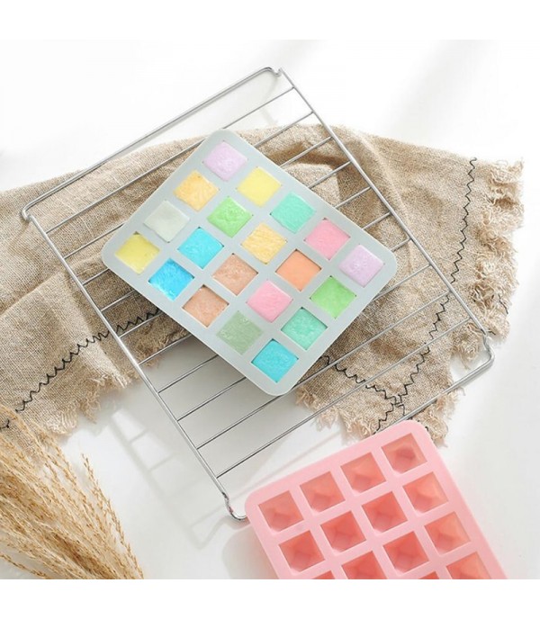 1Pc Diamond DIY Silicone Ice Cream Mold Popsicle Molds Ice Pop Stick Ice Cream Lolly Maker Tool