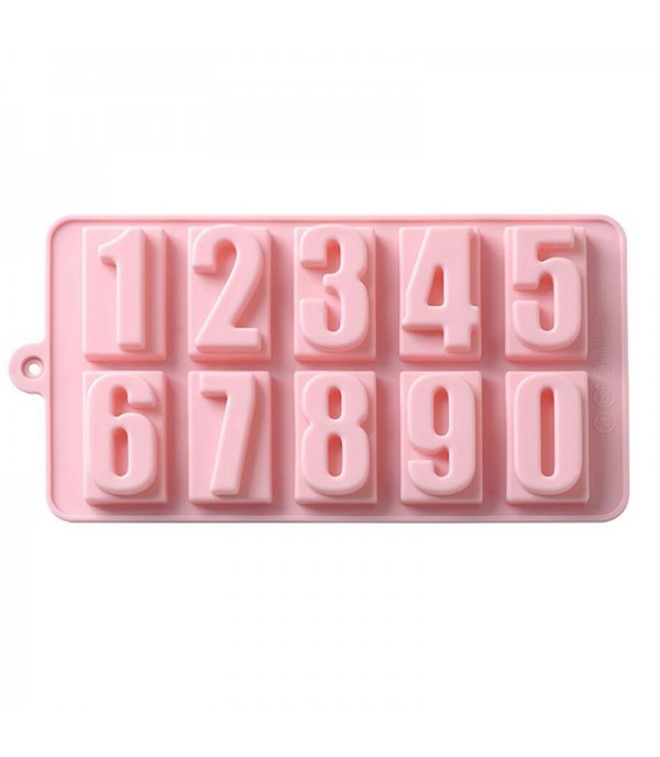 1Pc Numbers DIY Silicone Ice Cream Mold Popsicle Mold Ice Pop Stick Ice Cream Lolly Maker Tool