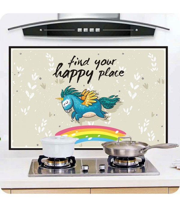 1Pc Sticker Oil Water Proof Thicken Cartoon Print Kitchen Tool