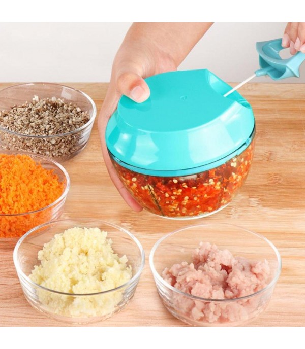 Garlic Chopper Manual Vegetable Hand Pull Food Processor Onion Grinder