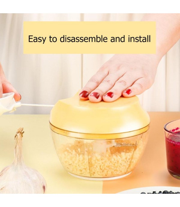 Garlic Chopper Manual Vegetable Hand Pull Food Processor Onion Grinder