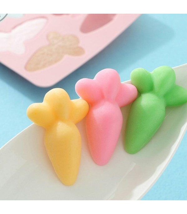 1Pc Carrot DIY Silicone Ice Cream Mold Popsicle Molds Ice Pop Stick Ice Cream Lolly Maker Tool