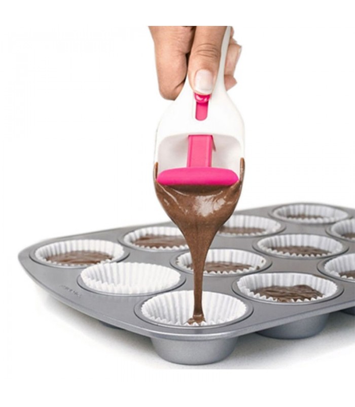  Cake Batter Distribution Scoop, Kitchen flour paste Dispenser  scoop DIY cupcake batter scoop, One-Touch Sliding Button Dispenses Batter,  Home Batter Dispenser baking tool, Dishwasher-Safe & BPA-Free : Home &  Kitchen