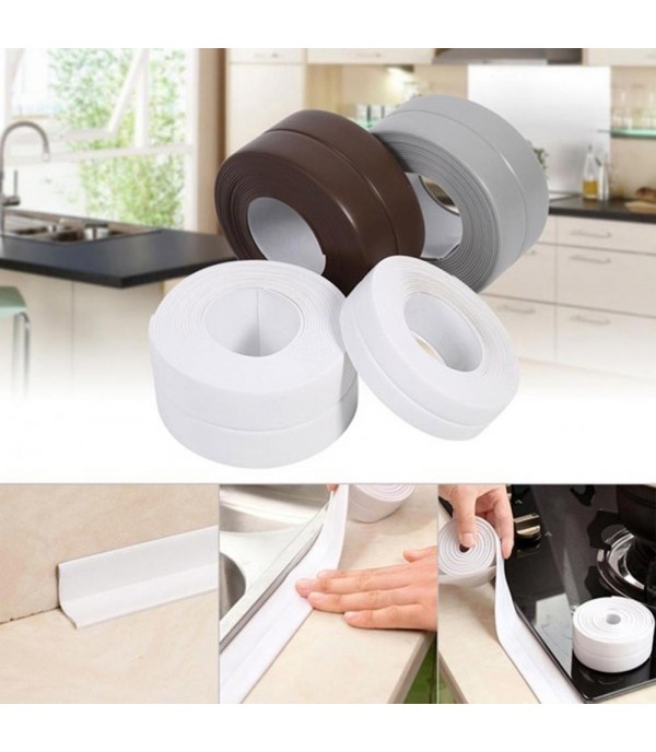 H523 Self Adhesive Bath Wall Sealing Strip Sink Basin Edge Trim Kitchen Tool Moisture-proof Anti-mildew Protection Paste