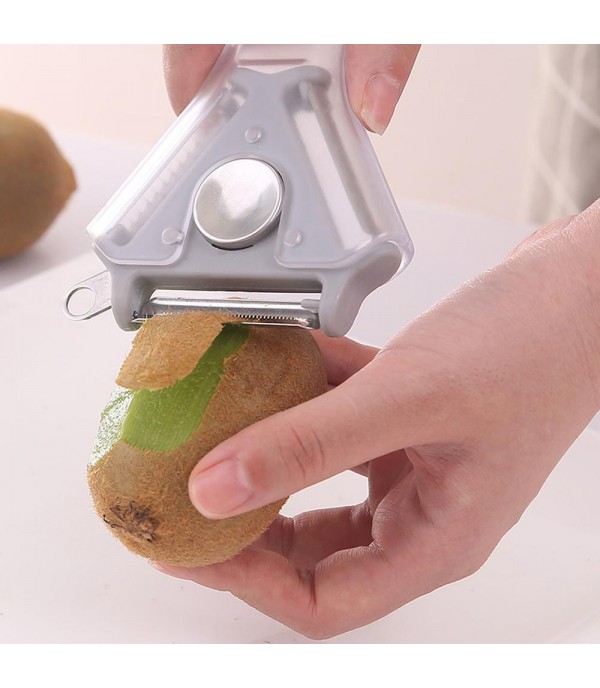 Portable 3 in 1 Fruit Peeler Multifunctional Washable Apple Peeler Three Blades Adjustable to Use Kitchen Peeling Tool