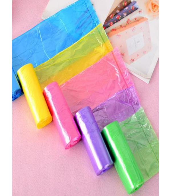 5 Volumes Colorful Large Garbage Bags