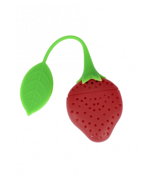 Silicone Tea Infuser Fruit Strawberry Shape Herbal Spices Leaf Strainer