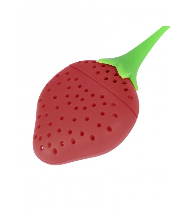 Silicone Tea Infuser Fruit Strawberry Shape Herbal Spices Leaf Strainer