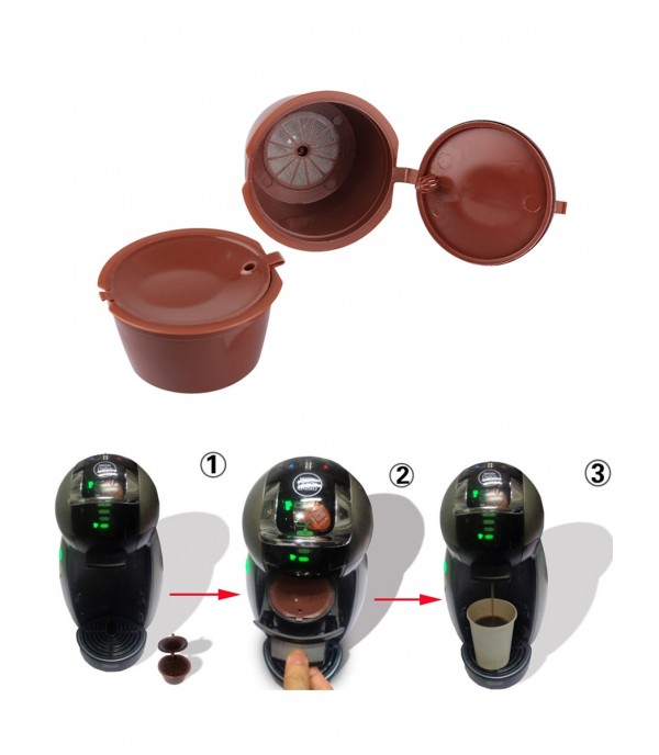 2Pcs Refillable Dolce Gusto coffee Capsule Dolce Gusto Refill