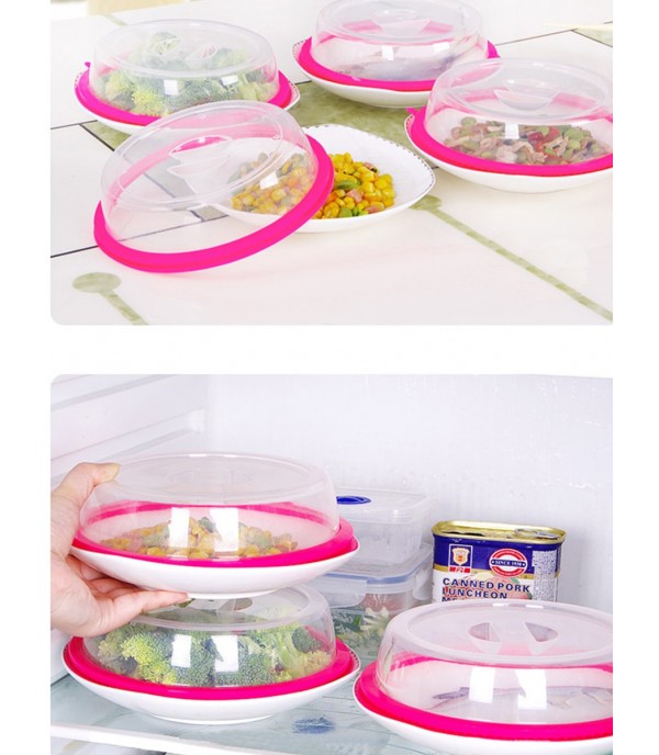 2Pcs Storage Covers Microwave Oil Proof Bowl Plate Sealing Covers