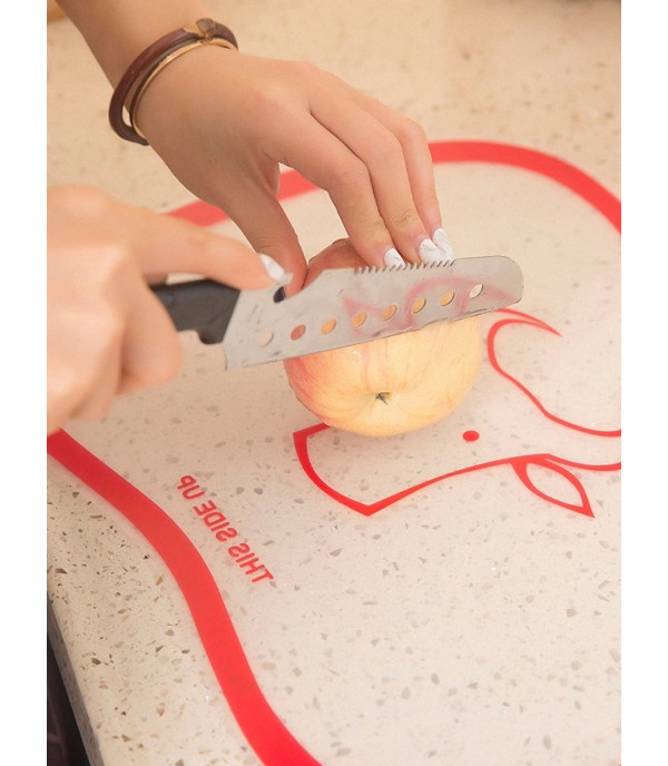 Kitchen Cutting Board Creative Cartoon Likable Transparent Fruit Cutting Mat