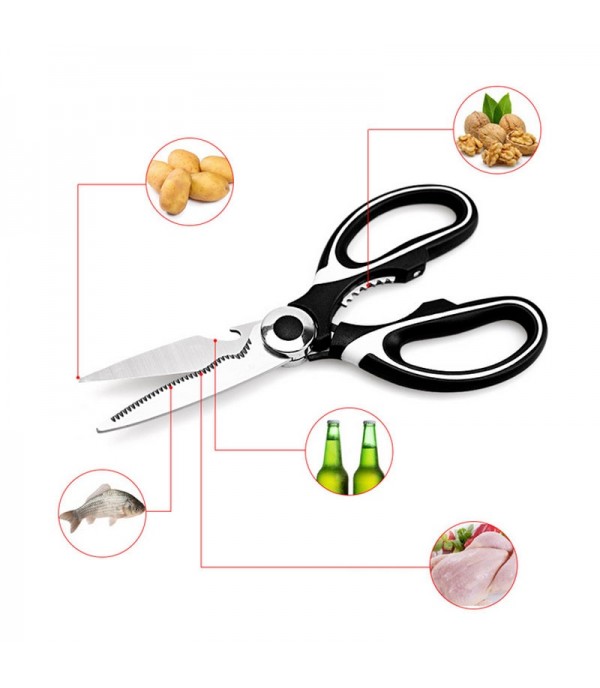 Kitchen Shears Colorblock Multi-Function Stainless Steel Kitchen Tool